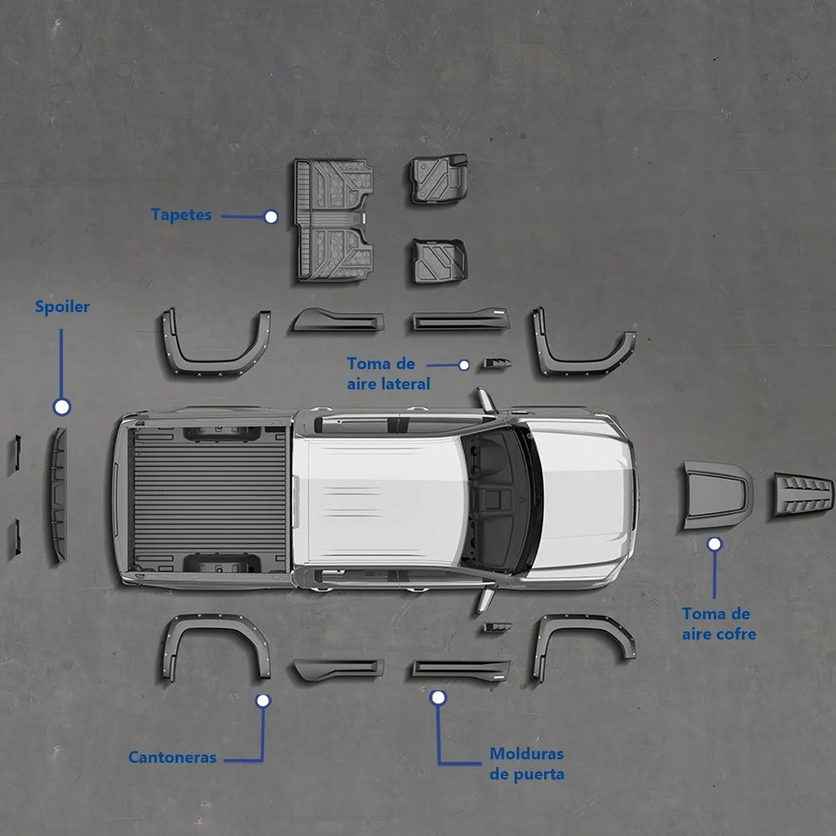 Kit Off Road Airdesign Gmc Sierra 2019-2020 Cantonera Bumper - Image 7