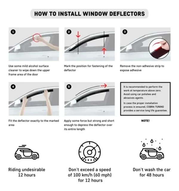 Rompe Viento Deflector De Ventana Vw Amarok 2010 2011 2018