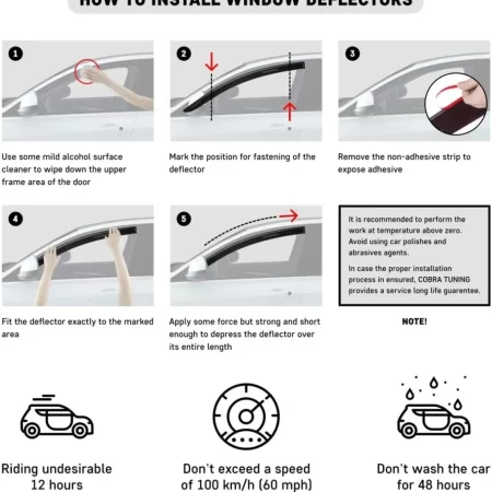 Rompe Viento Deflector De Ventana Vw Amarok 2009 - 2021 - Image 7