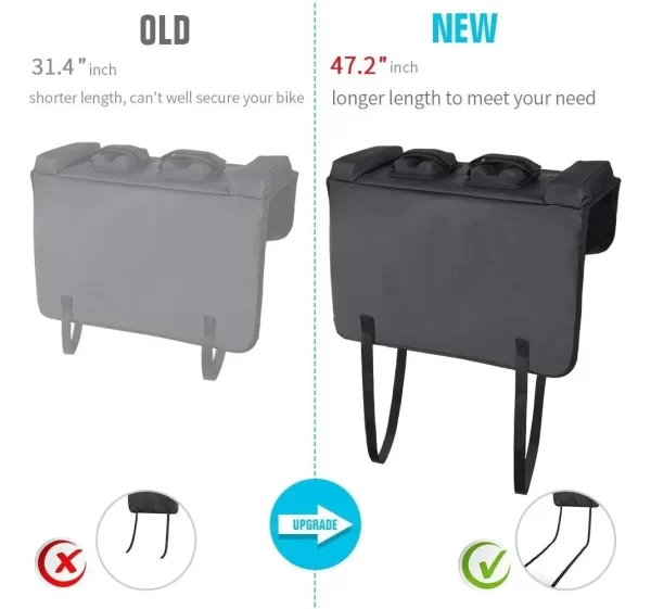 Almohadilla Para Puerta Trasera Para 2 Bicicletas