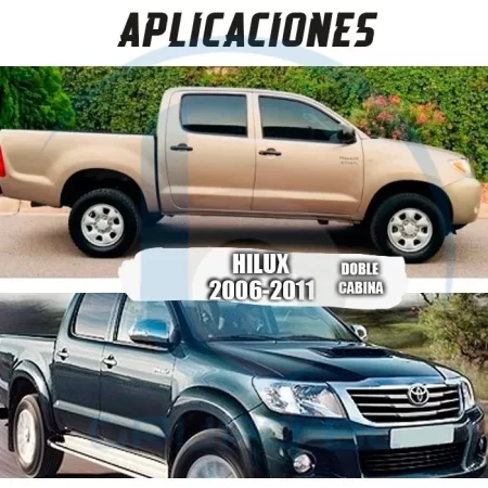 Estribos Bronx Toyota Hilux Doble Cabina 2006-2011 Cromo - Image 7