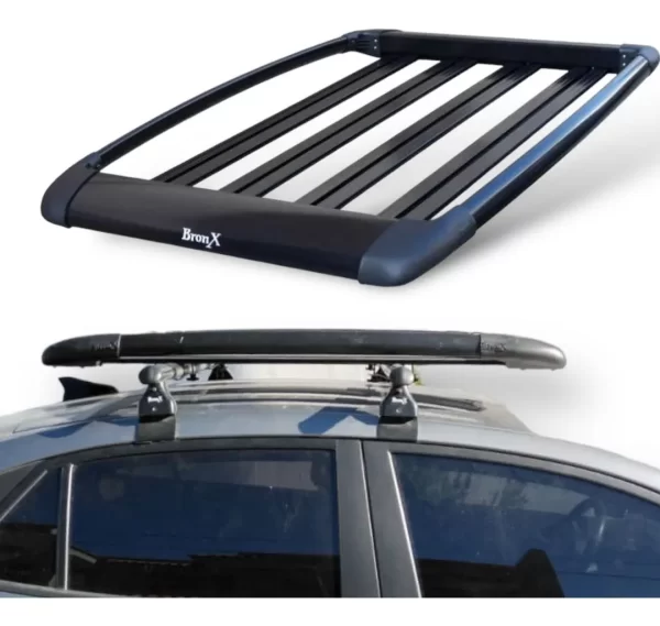 Canastilla Portaequipaje Bronx Aluminio Chica 98cm X 1.27m