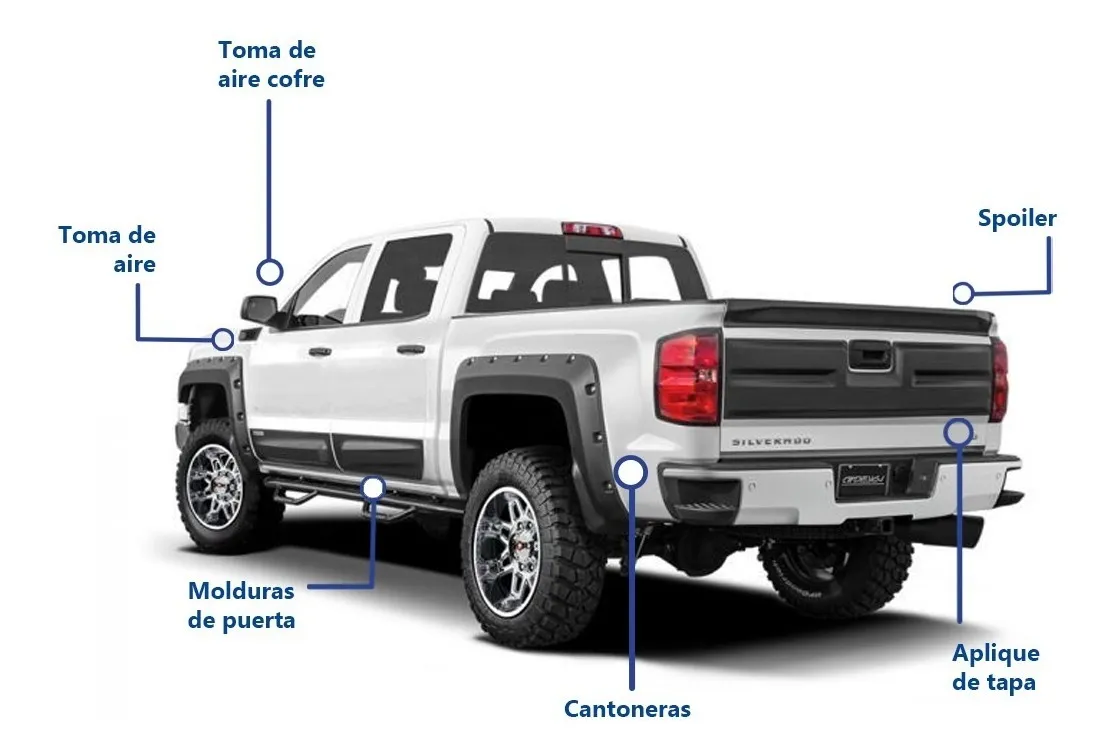 Kit Off Road Chev Silverado 1500 Caja Corta 2014-2015 - Image 8