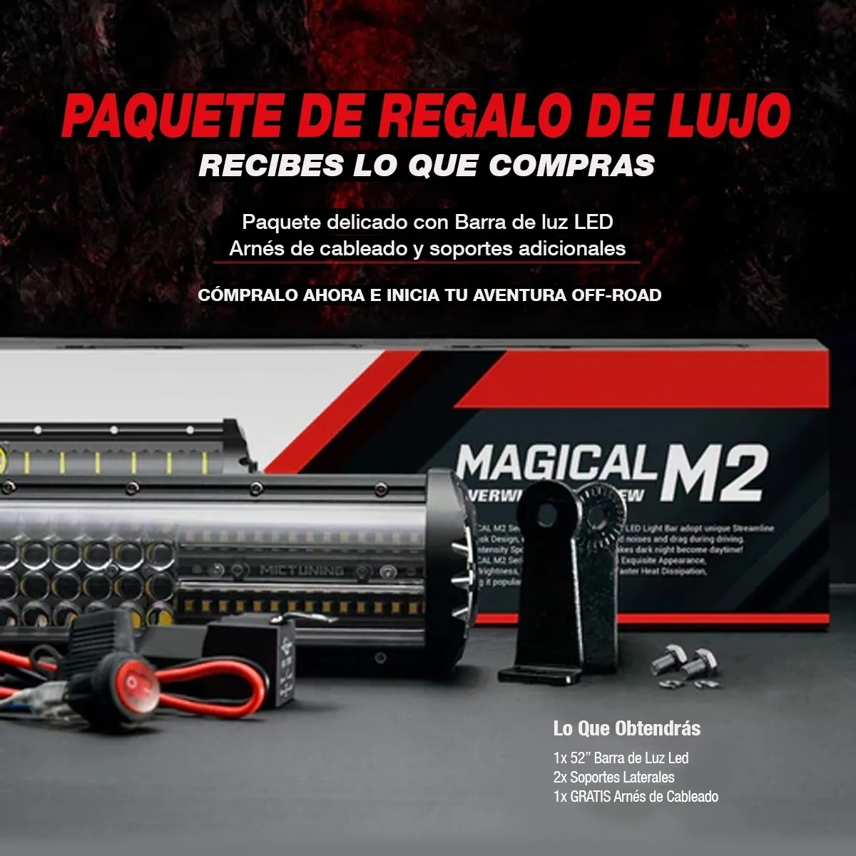 Barra De Luz Led Aerodinámica De 52 in Mictuning Magical M2 - Image 8