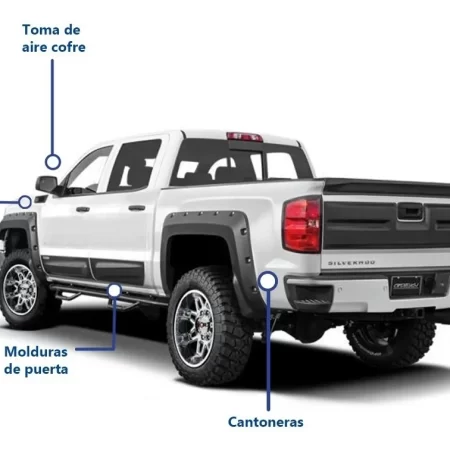 Kit Off Road Chev Silverado 1500 Caja Corta 2014 2015 - Image 8