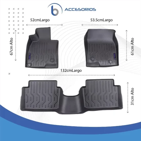 Juego De Tapetes Tipo Charola Para Mazda 3 2019 2023 - Image 8