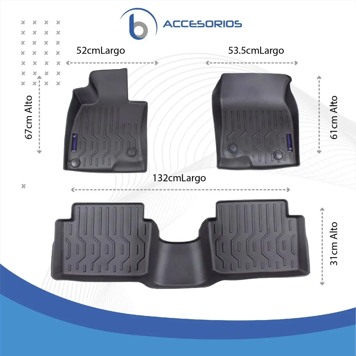 Juego De Tapetes Tipo Charola Para Mazda 3 2019 2023 - Image 8