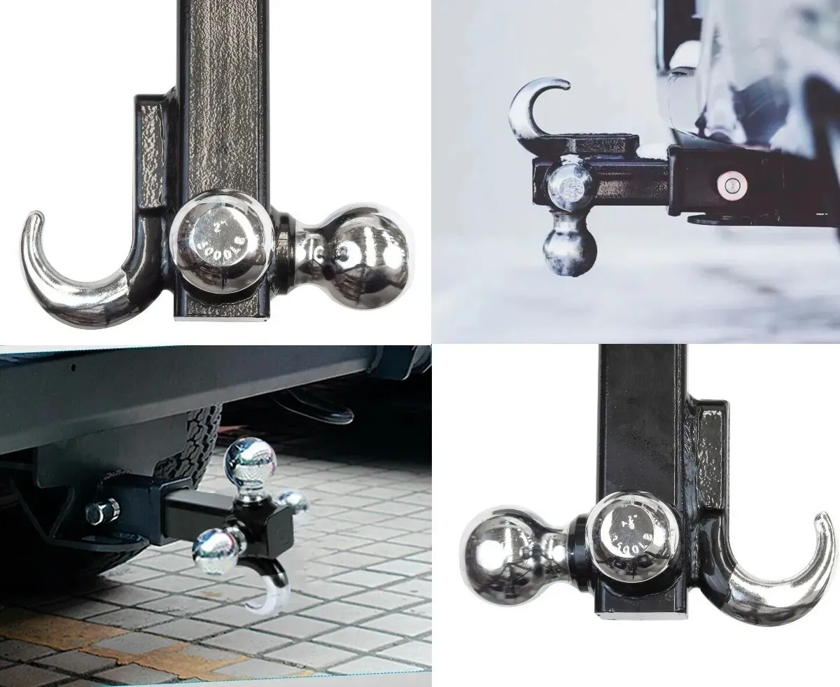 Tiron De Arrastre Remolque Cople Triple Bola Con Gancho - Image 8