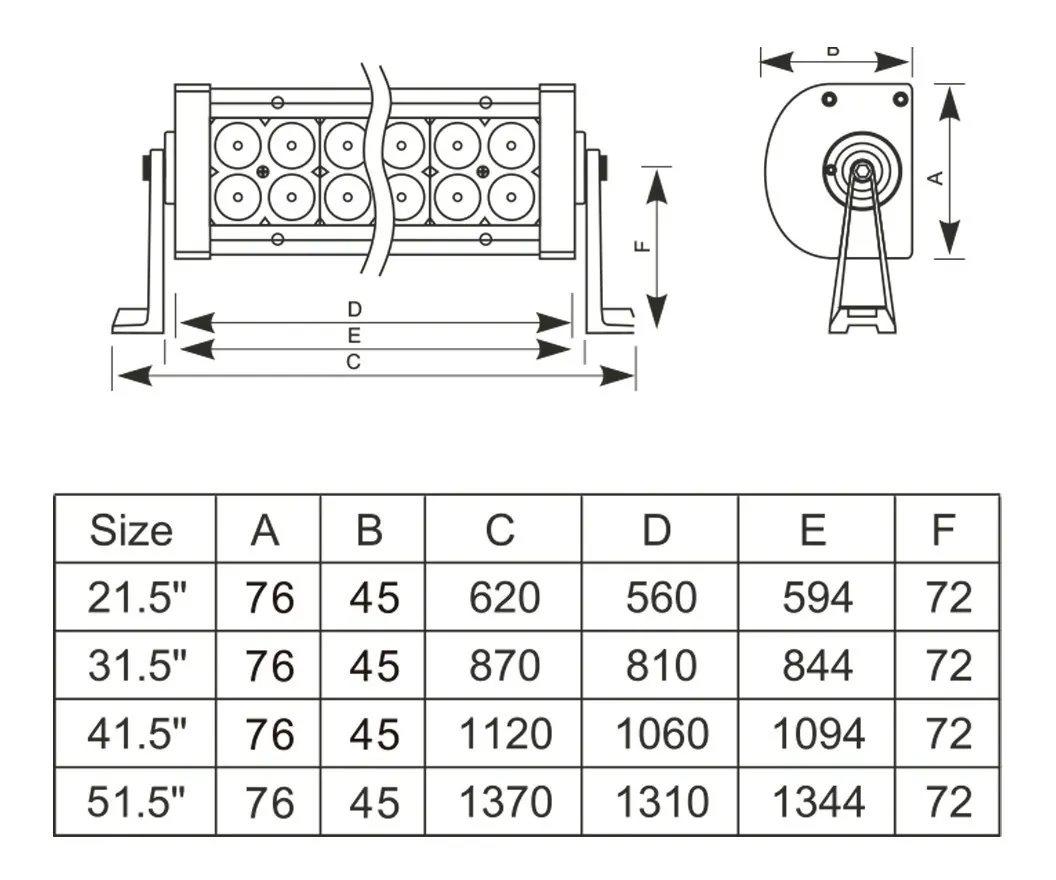 Barra Led 21.5 Pulgadas Suv Pick Up Jeep 4x4 Automotriz - Image 8