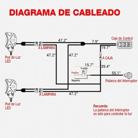 Par Faros Dually Mictuning Led Jeep Wrangler Can Am Rzr Atv - Image 8
