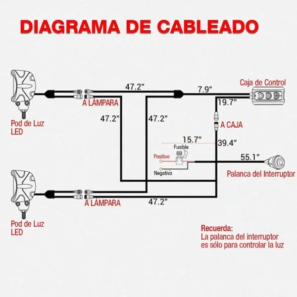 Par Faros Dually Mictuning Led Jeep Wrangler Can Am Rzr Atv