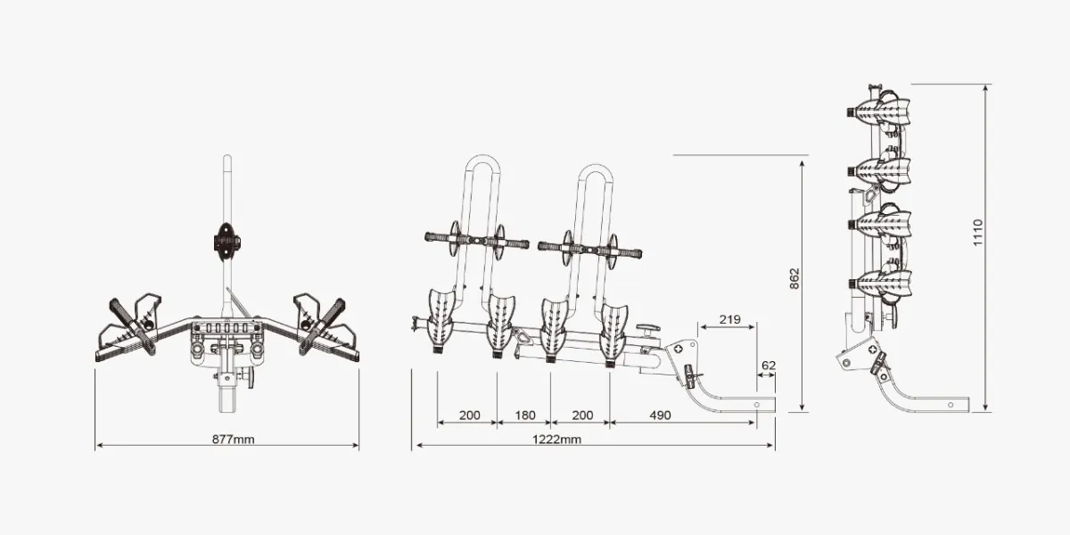 Rack Portabicicletas Para Tirón T6 Pro Rack On - Image 8