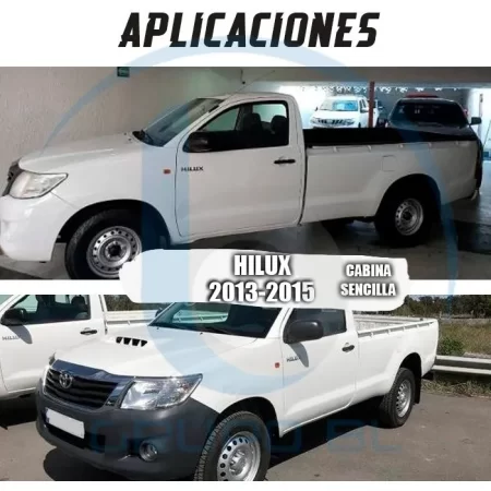Estribos Bronx Toyota Hilux Cabina Sencilla 2013-2015 Negro - Image 8