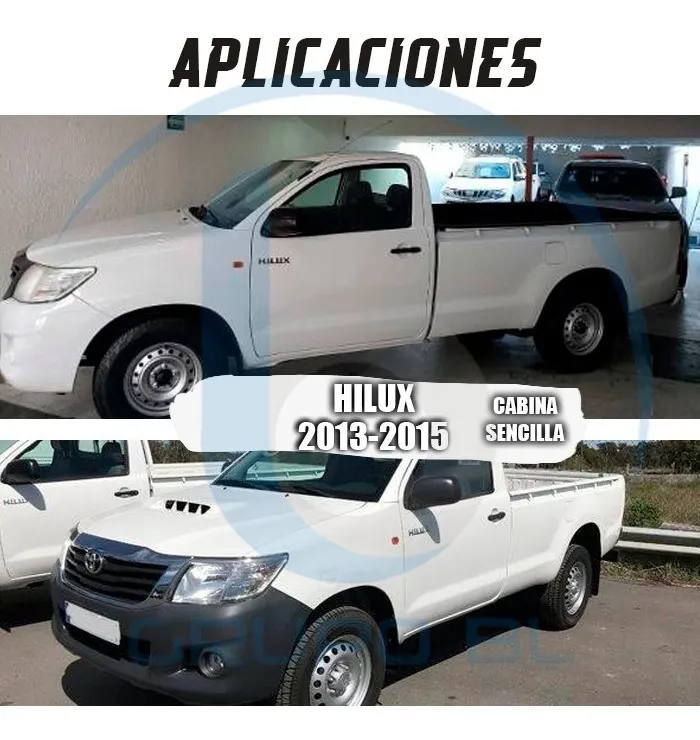 Estribos Bronx Toyota Hilux Cabina Sencilla 2013-2015 Negro - Image 8