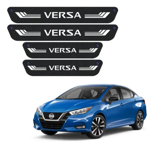 Sticker Protección De Estribos Puertas Nissan Versa Diseño 4