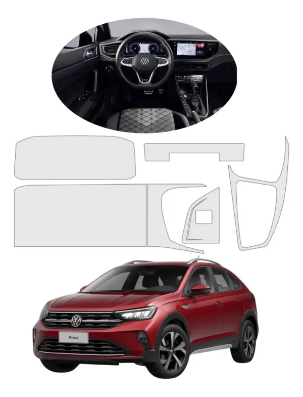 Protector De Pantalla, Clúster Y A/c Para Nivus 2024