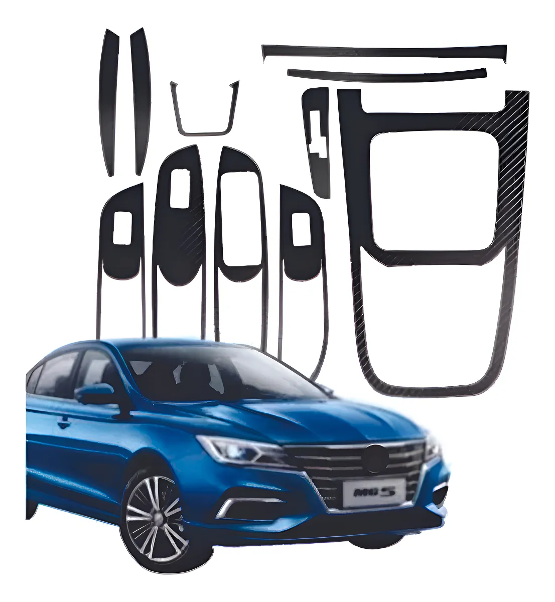 Kit Completo Sticker Puertas Y Panel Central Mg5 2021 2022 - Image 1