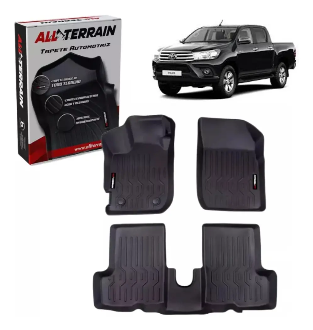 Juego De Tapetes All Terrain Para Toyota Hilux 2012 Al 2015 - Image 1