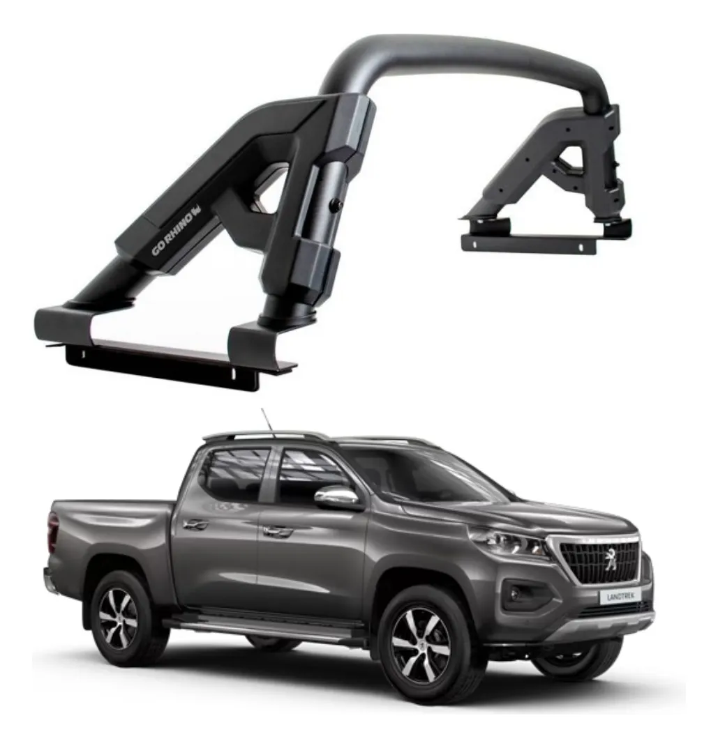Roll Bar Gr Negro Para Peugeot Landtrek 2021-2022 Go Rhino - Image 1