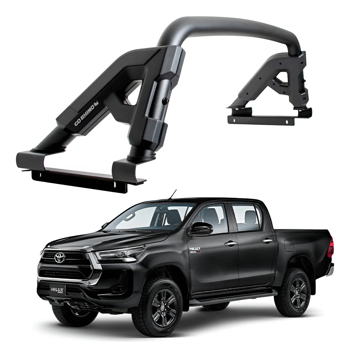 Roll Bar Gr Negro Para Totoya Hilux 2016-2025 Go Rhino - Image 1