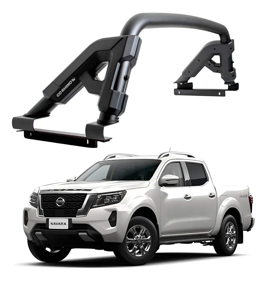 Roll Bar Gr Negro Compatible Con Np300 2016 - 2025 Go Rhino - Image 1