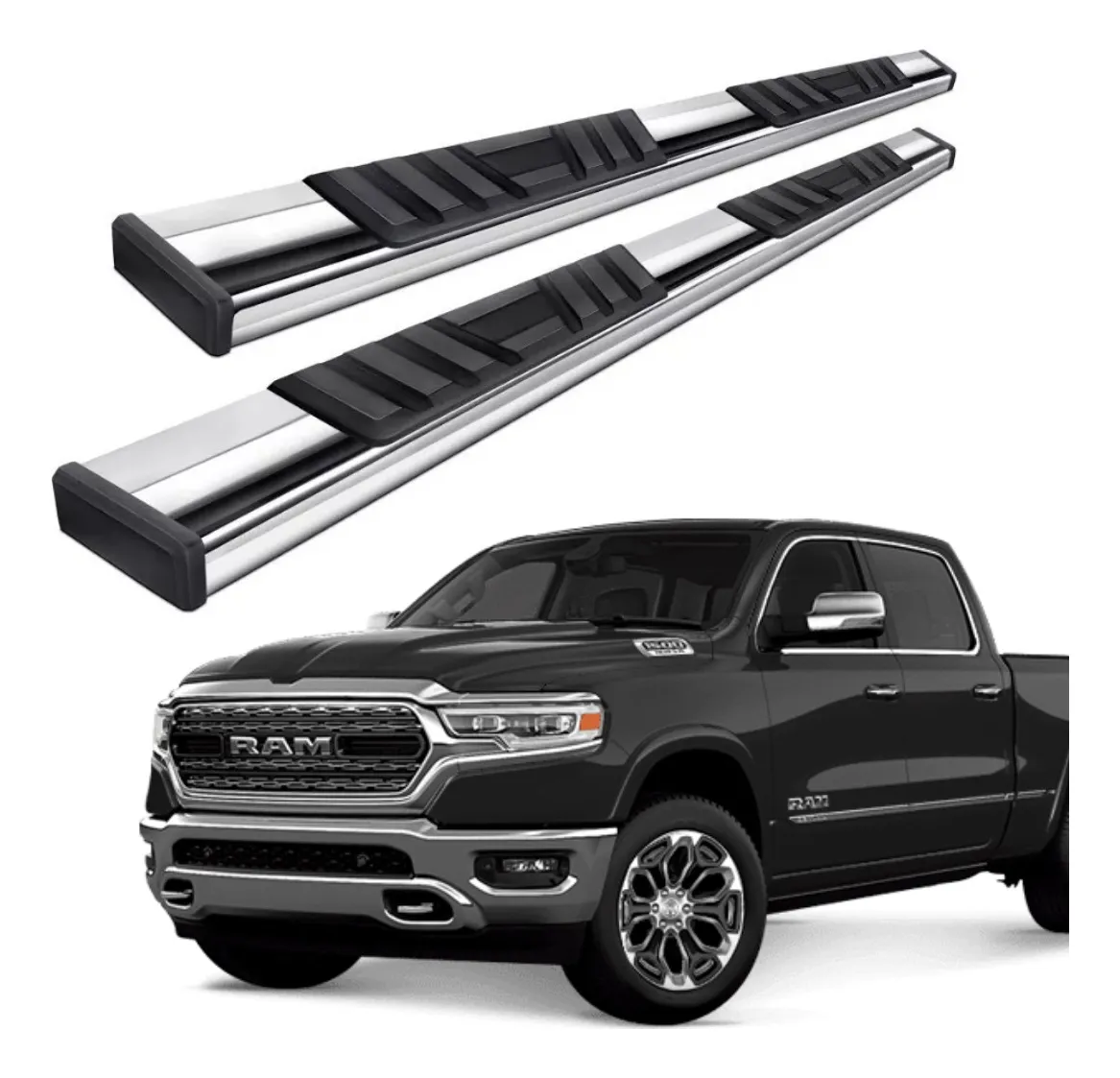 Estribos Serie 300 Acero Inox Ram 1500 Limited 2019 - 2022 - Image 1