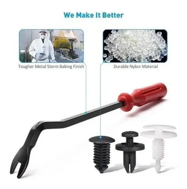 Kit Estuche 415 Grapas Automotrices 18 Modelos + Quitagrapas