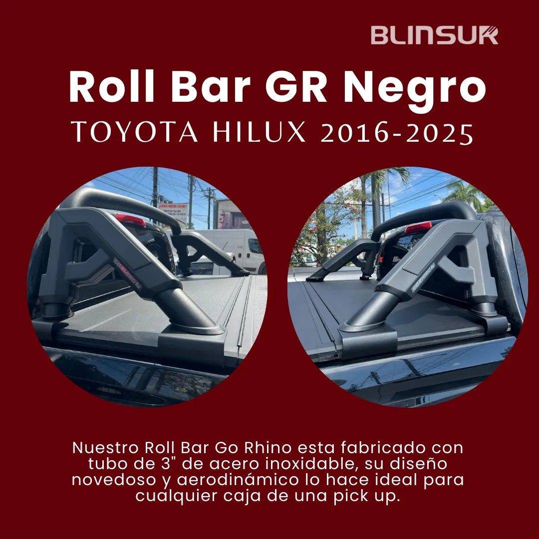 Roll Bar Gr Negro Para Totoya Hilux 2016-2025 Go Rhino - Image 2