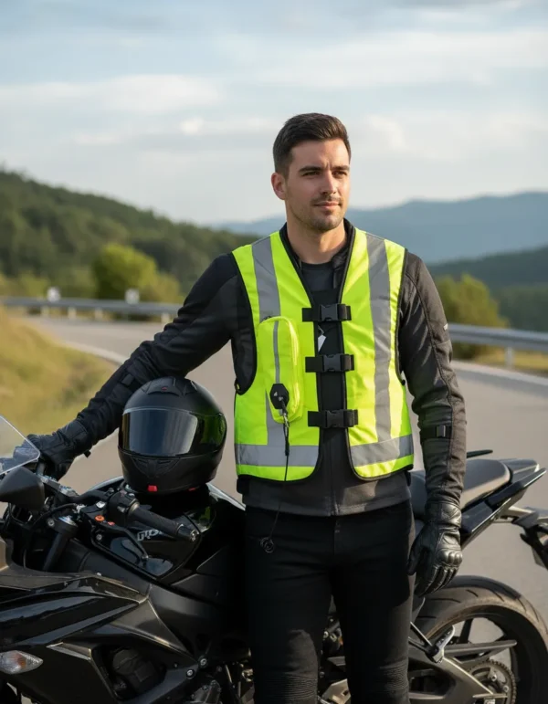 Chaleco Motociclista Inflable Airbag Talla M C/co2 Incluye