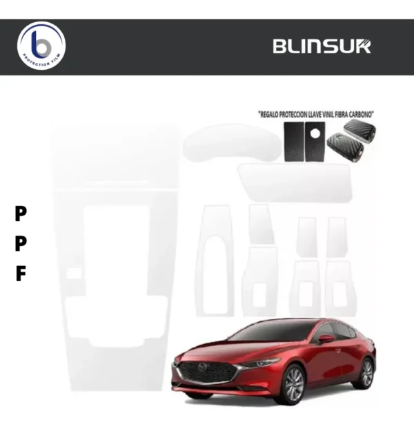 Kit Proteccion Ppf Para Acabado Piano Mazda 3 2019 Al 2023