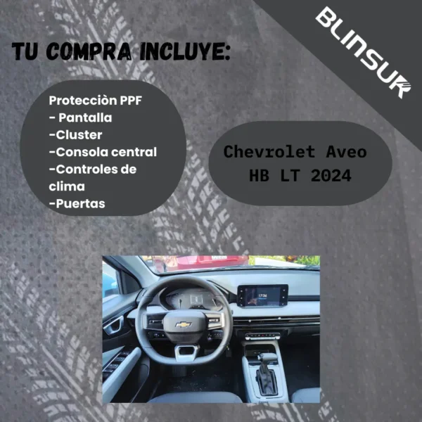 Kit Protector Pantalla Clúster Para Chevrolet Aveo Lt 2024