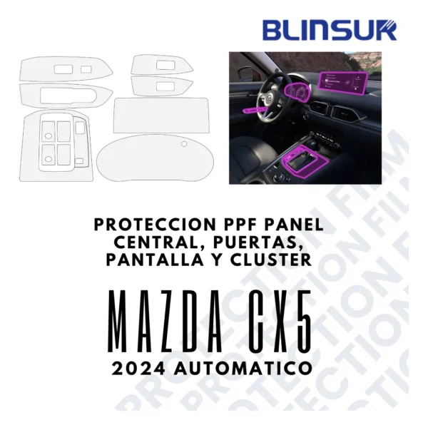 Protección Ppf Kit Completo Para Mazda Cx5 2024 Automatico