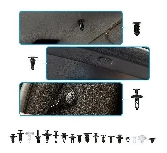 Kit Estuche 415 Grapas Automotrices 18 Modelos + Quitagrapas