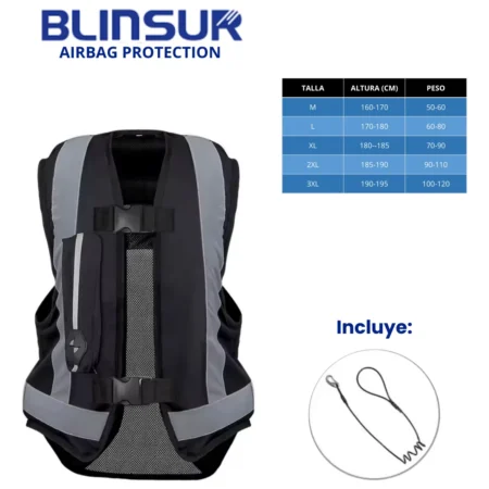 Chaleco Motociclista Inflable Airbag Talla 3xl Incluye Co2 - Image 3