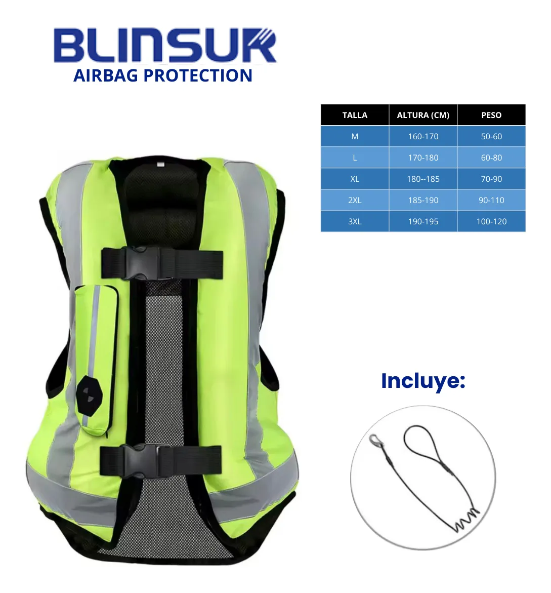 Chaleco Motociclista Inflable Airbag Talla 3xl C/co2 Incluye - Image 4