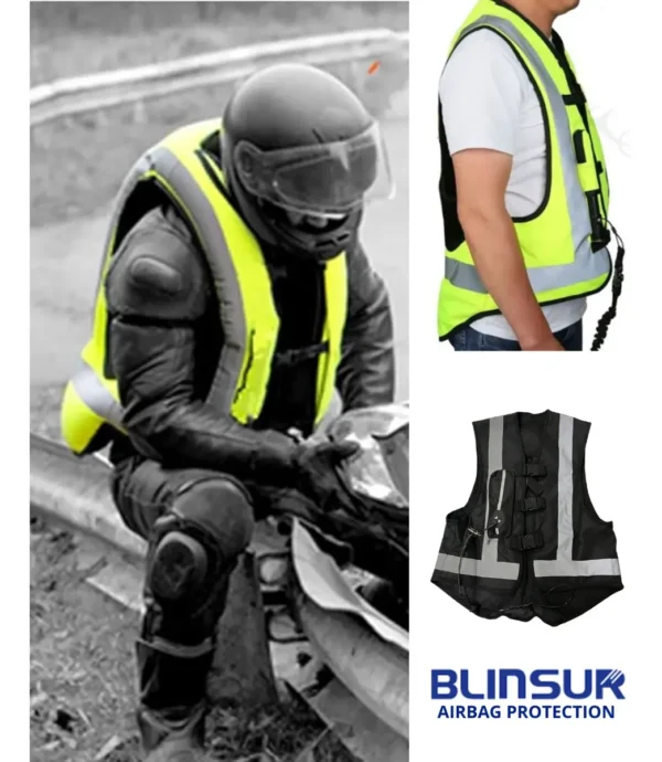 Chaleco Motociclista Inflable Airbag Talla L C/ Co2 Incluye