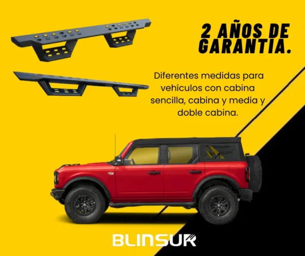 Estribos Para Bronco 2021 A 2024 4 Puertas Bronx Escalon