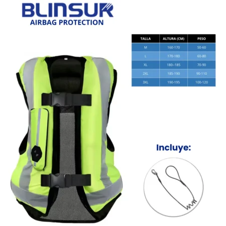 Chaleco Motociclista Inflable Airbag Talla M C/co2 Incluye - Image 5